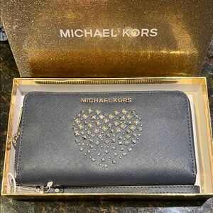 Michael Kors Wallet with Studded Heart